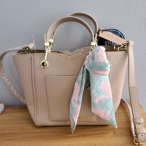 Steve Madden Bkarta Satchel Crossbody in Tan